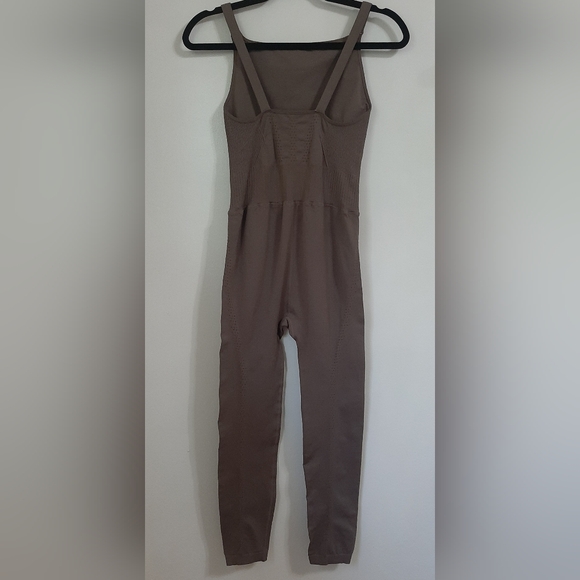 Free People Movement Good Karma High Neck Onsie in Wild Mustang Brown - Picture 7 of 15